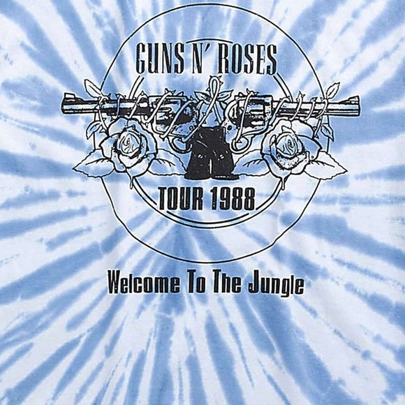 Lucky Brand Guns N Roses Tour 88 Tie Dye metal rock T-Shirt L NWT - Picture 2 of 2